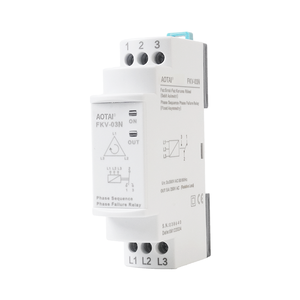 Relé de Protección de Secuencia de Fase y Falla de Fase AOTAI FKV-03N, Interruptor Miniatura de Alta Potencia 3*380V CA Sin Neutro 50/60Hz para Riel DIN - Product Image 1