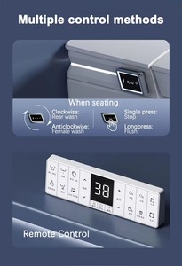 Inodoro Inteligente <span class=keywords><strong>de</strong></span> Diseño Nuevo MWD, <span class=keywords><strong>Precio</strong></span> <span class=keywords><strong>de</strong></span> Fábrica, Suspendido en la Pared, <span class=keywords><strong>con</strong></span> Calefacción, <span class=keywords><strong>Sensor</strong></span>, Control Remoto, Bidé Automático Silencioso, Tanque Oculto - Product Image 5