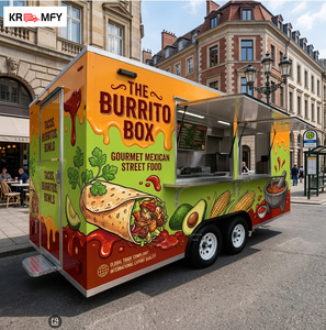 Commercial Catering Aluminum Pizza Hot Dog BBQ Mobile Fast Food Truck Trailer with Full Kitchen - Product Image 3