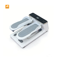 Mini stepper en acier pour la maison - Appareil d'escalade silencieux unisexe, écologique, pour usage intérieur/sous le bureau, tonification des jambes, brûlage des graisses, fitness