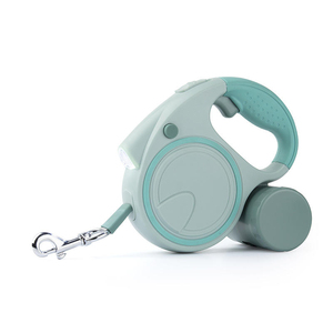 Factory Wholesale Portable Multifunctional LED Light Retractable Dog <b>Leash</b> Detachable <b>Pet</b> <b>Leash</b> With Poop Bag Dispenser - Product Image 2