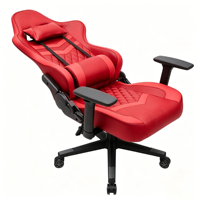 Chaise de jeu ergonomique pivotante en tissu rouge personnalisée pour l'e-sport, prix d'usine, chaise de jeu pour ordinateur, Silla De Juego, Cadeira Gamer