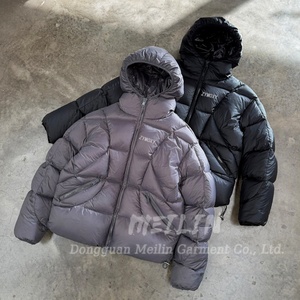 Chaquetas de Plumón Acolchadas de Invierno para Hombre, Estilo Bomber, Personalizadas, con Cierre, Ligeras, de Nailon, Cortavientos, Talla Grande - Product Image 4