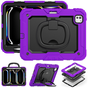 Mới Có Thể Điều Chỉnh Dây Đeo Vai 360 Xoay Trường Hợp Đối Với <span class=keywords><strong>iPad</strong></span> 2024 Pro 11 M4 Rugged Chống Sốc Bảo Vệ Bìa <span class=keywords><strong>Shell</strong></span> Với Đứng - Product Image 3