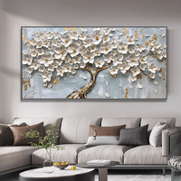 Canapé fond mur fleurs Art décor à la maison peinture haute définition impression cristal porcelaine peinture fleur peinture