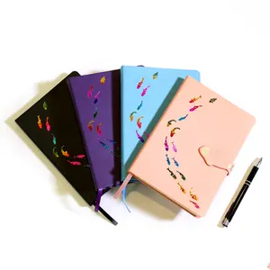 Promozione filo cucito regalo produttore Idea Pu carino chiusura magnetica Logo personalizzato diario Notebook