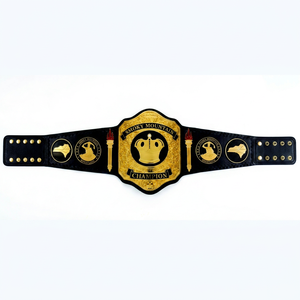 Ceinture de champion personnalisée OEM pour BJJ, MMA, lutte - Ceinture en cuir professionnelle pour l'entraînement de boxe - Promotions USA, Canada, Allemagne, Japon - Product Image 1