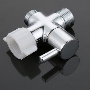 3-ходовой латунный T-адаптер для биде с запорным клапаном - Product Image 5