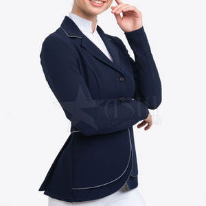 เสื้อแจ็กเก็ตขี่ม้าขนแกะแบบถักติดกระเป๋าด้านข้าง - Product Image 1