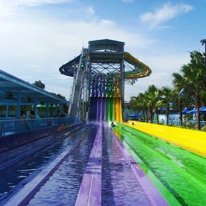 Équipement de parc aquatique d'attraction, parc aquatique, diapositives de nageur de poulpe d'eau de piscine en fibre de verre à vendre - Product Image 3