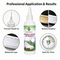Kit de Restauration Rapide pour Semelles de Baskets Blanches : Peinture de Retouche Précise pour Semelles Intérieures, Dissolvant de Jaunissement, Imperméabilisant et Séchage Rapide
