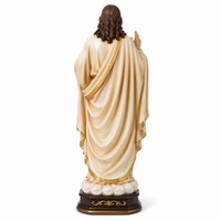 Statues de Saint Jésus et de la Vierge Marie en résine durable, peintes à la main, pour la décoration religieuse de la maison et de l'église