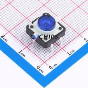 TS1273CJ-B Tactile Switch Through hole Component (THT)-6P,12x12mm Switch 2.5N Through Hole 12mm 12mm - Product Image 1
