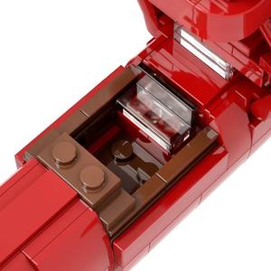 Ensemble de blocs en plastique ABS MOC1567 Hikoutei Jidai Anime Porco Rosso Seaplane, 328 pièces, jouet éducatif d'assemblage pour enfants - Product Image 6