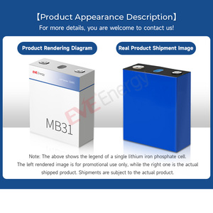 แบตเตอรี่ลิเธียมไอออน EVE MB31 3.2V 314AH สต็อกยุโรป แบตเตอรี่แบบแท่งปริซึม EVE - Product Image 6