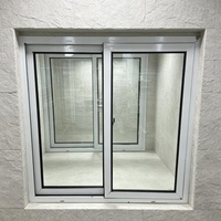Fenêtre coulissante en PVC Conch, double vitrage pour l'installation dans les bâtiments de type maison jumelée
