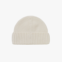 Gorro de Punto Acanalado de Color Sólido de Lujo al por Mayor, Gorro de Invierno Clásico Suave con Bordado Personalizado, Unisex para Esquí