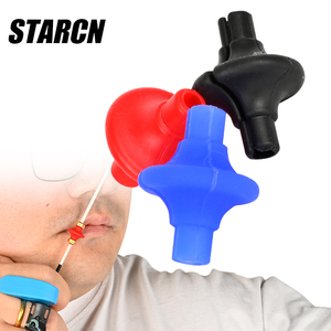 STARCN Pointe d'ancrage en silicone Kisser Button pour cordage d'<span class=keywords><strong>arc</strong></span>, pour une visée constante, inclut 2 clips de pointe d'ancrage en laiton - Product Image 1