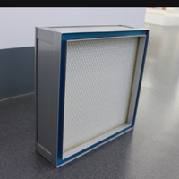 Filter Kotak Fiberglass Baru H13/H14 Efisiensi HEPA 0.3m untuk Pemurni Udara HVAC AHU Penggunaan Rumah Tangga
