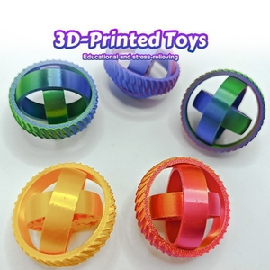 Handheld 3D Printed Plastic Fidget Spinner <b>Toy</b> <b>Desk</b> <b>Toy</b> Valentine's Day Birthday Party Gift for Children's 14 Years & up - Product Image 5