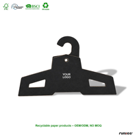 Cintre en papier recyclé certifié FSC, logo personnalisé, échantillon disponible, carton kraft, écologique, fabricant en gros