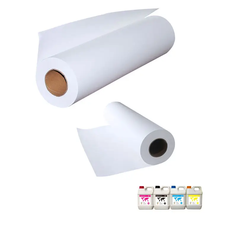 2023 bester Preis 100g/m² Sublimation papierrolle für den Digitaldruck Benutzer definiertes Logo kostenlose Probe