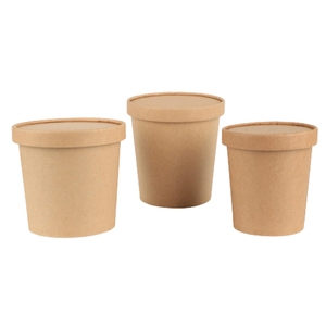Custom Quality Assurance Paper Disposable Soup Bowl Soup Cup With Paper Lid