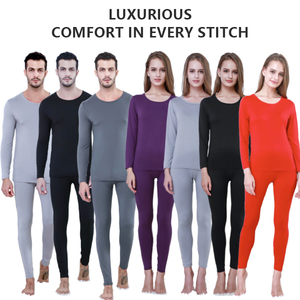 Ensemble de sous-vêtements thermiques pour homme, fin et léger, caleçon long, couche de base pour l'hiver, haut et bas, 2 pièces pour homme - Product Image 6