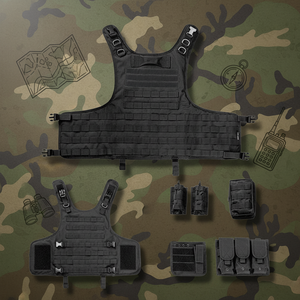 Outdoor Oxford Polyester Materiaal Verstelbare Quick Release Veiligheidsplaat Drager Molle Bescherming Gear Vest Paintballers Shun Tai - Product Image 1