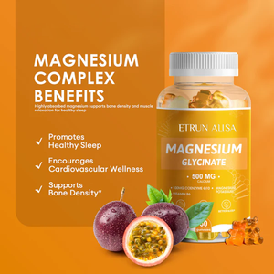 ETRUN ALISA Private Label magnesio glicinato Gummies vitamina D e B6 supporto calmo e supplemento giornaliero per il sonno - Product Image 5