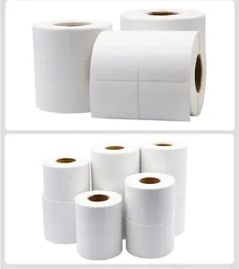 Top rótulos fornecedores atacado preço jumbo roll adesivo papel gloss papel adesivo rolos de papel autoadesivos