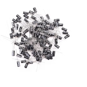 Condensadores electrolíticos de aluminio de 1µF y 50V, condensador polarizado para proyectos de bricolaje de electrónica de PCB, alta estabilidad y larga vida útil - Product Image 3