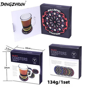 DINGZHUN Mini cible de fléchettes en PVC, accessoires décoratifs pour fléchettes, ensemble de <span class=keywords><strong>4</strong></span> pièces - Product Image 1