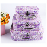 Vente en gros mini boîte-cadeau en carton de papier de maquillage portable personnalisée avec aimant boîte de rangement portable pour enfants