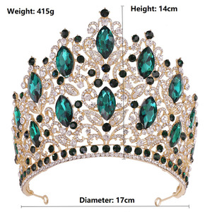 Hoa Hồng bessie Cuộc Thi vương miện và vương miện lớn đồ trang trí cô dâu tiệc cưới cao Miss vương miện thế giới - Product Image 3