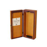 Bouteille unique de luxe personnalisée boîte à vin en bois hêtre massif laqué mat boîte à vin en bois