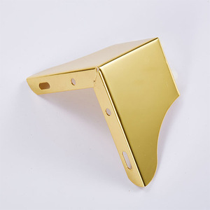 Chengyouhui <b>Furniture</b> <b>Legs</b> Metal 8cm <b>Gold</b> Two In One Support For Sofa Coffee Table Tv Cabinet Bedside Table - Product Image 1