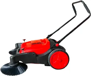 AL920 Máquina de limpieza de suelo industrial para exteriores, barredora de empuje manual, barredoras para hojas