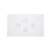 Interrupteur d'éclairage à télécommande WiFi pour maison intelligente Interrupteur de stores à rideau électrique Fonctionne avec Alexa Google Home