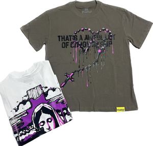 T-shirt da uomo personalizzata in cotone pesante con stampa 'That's <span class=keywords><strong>a</strong></span> Awful Lot of Cough Syrup' all'ingrosso - Product Image 6
