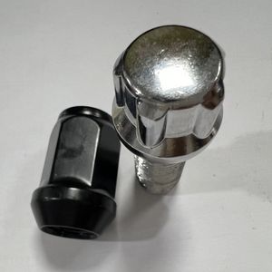 Couvercle d'écrou de roue de camion haute Performance <span class=keywords><strong>17</strong></span> mm 1.25 Black Bulge Acorn 9/16 "X 90 Écrou de roue Cône Écrous de roue 12x1.5 - Product Image 6