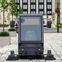 Nettoyeur de rues Grande balayeuse de route électrique Balayeuse de sol d'extérieur