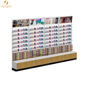 Meubles muraux pour magasin de téléphonie mobile, présentoirs pour coques de téléphone, éclairage LED, personnalisables, durables, écologiques, finition brillante en MDF/métal - Product Image 5