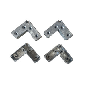 Connecteur d'angle en alliage de zinc Huayi Parts 20 mm, style minimaliste, ultra-étroit, pour portes et fenêtres, installation par vis - Product Image 2