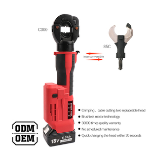 300 32c thép không gỉ Pin hoạt động thủy lực Cáp Lug Uốn Tóc bồng Báo Chí công cụ không dây hệ thống ống nước đồng Kìm công cụ - Product Image 3