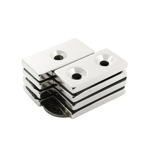 Ndfeb N52 강력한 사각형 네오디뮴 자석 채널 어셈블리 자석 장착 구멍 - Product Image 5