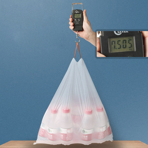 Sacs poubelle en plastique à cordon personnalisés en gros, sacs poubelle pour la cuisine et la maison, emballage de déchets, sacs poubelle en plastique à main - Product Image 2