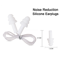 Bouchons d'oreilles en silicone modernes réutilisables, étanches, anti-bruit, certifiés CE, protection auditive pour dormir, nager, concerts, études