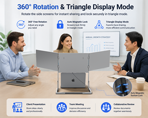 Triple monitor triple <b>screen</b> monitor portable monitor <b>for</b> <b>laptop</b> touch <b>screen</b> monitor <b>laptop</b> <b>screen</b> <b>extender</b> triple monitor - Product Image 6