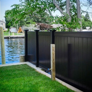 Valla DE PRIVACIDAD DE PVC negro para seguridad de PVC de patio trasero/valla de privacidad 6*8 pies - Product Image 6